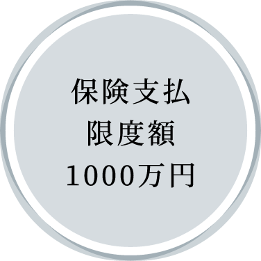 保険支払限度額1000万円