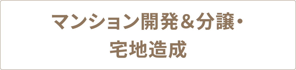 マンション開発＆分譲 宅地造成