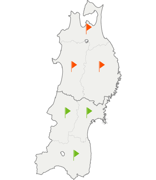 東北エリアの異動先　画像